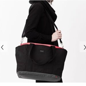STATE Black and Pink Wellington Tote